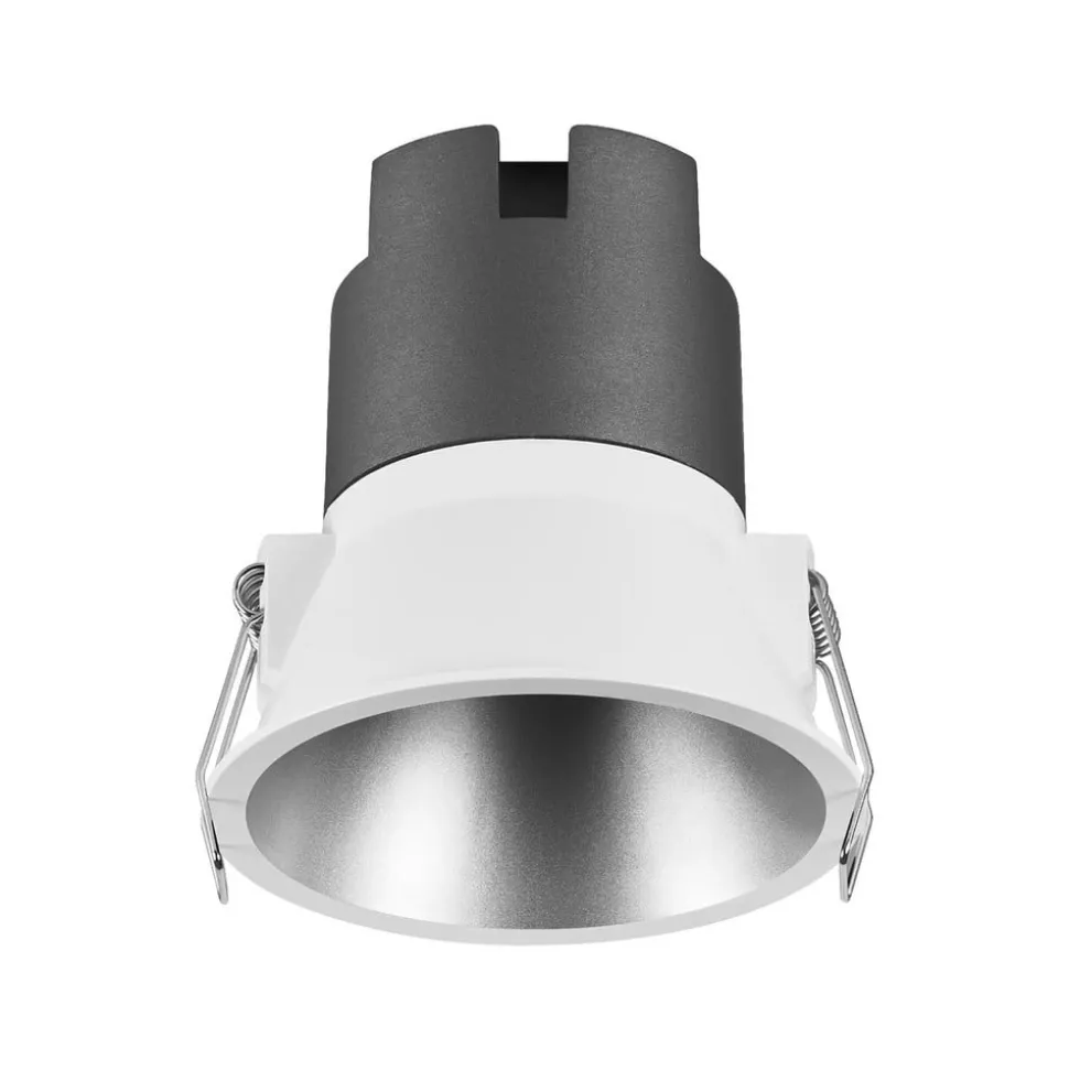 OSRAM LED-indbygningsspot TWIST, hvid/sølv, 830 Ø 9,3 cm metal