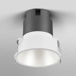 OSRAM LED-indbygningsspot TWIST, hvid/sølv, 830 Ø 9,3 cm metal