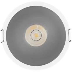 OSRAM LED-indbygningsspot TWIST, hvid/sølv, 830 Ø 9,3 cm metal