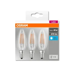 OSRAM LED-kerte E14 4 W filament 4.000 K 470 lm 3