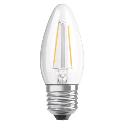 OSRAM LED-kertepære E27 4,8W varmhvid dæmpes klar