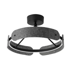 OSRAM LED-loftlampe Decor Curve Felt, grå, filt, 3.000 K
