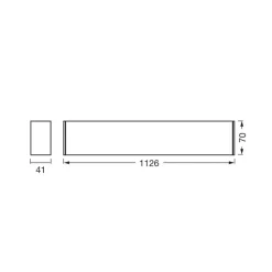OSRAM LED-loftlampe Office line Cuboid sort 4000 K dæmpbar