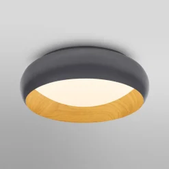 OSRAM LED-loftlampe ORBIS LIVIA, Ø 30 cm, grå, metal, dæmpbar