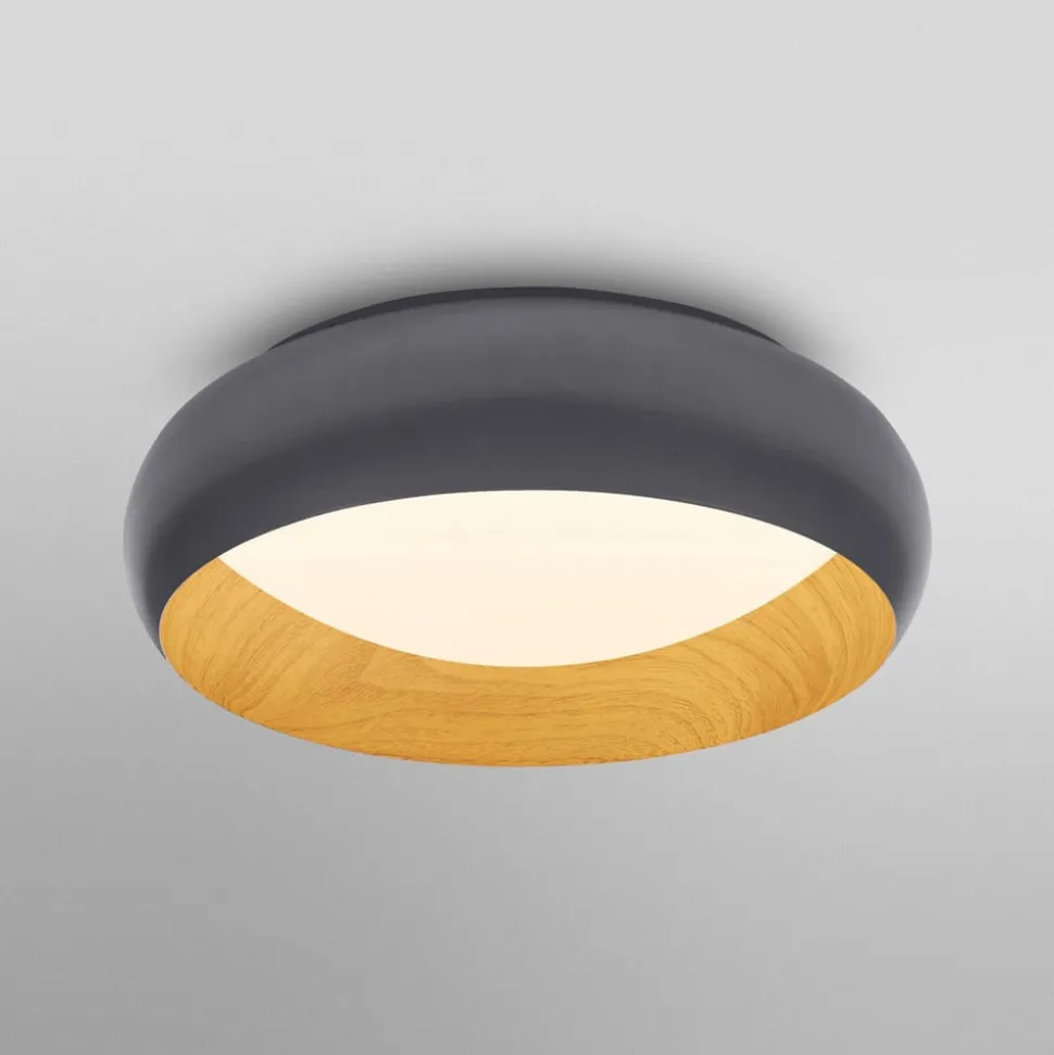 OSRAM LED-loftlampe ORBIS LIVIA, Ø 30 cm, grå, metal, dæmpbar