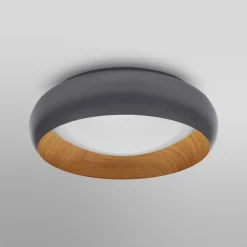 OSRAM LED-loftlampe ORBIS LIVIA, Ø 30 cm, grå, metal, dæmpbar