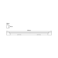 OSRAM LED-lysliste VALUE BATTEN, 63 cm, metal, 4.000 K