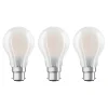 OSRAM LED-pære B22d Classic 827 6,5W 3'er sæt