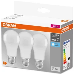 OSRAM LED-pære E27 Base CL A 10 W 4.000 K mat, 3