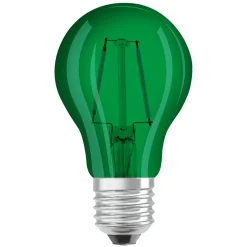 OSRAM LED-pære E27 Star Décor Cla A 2,5W, grøn