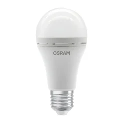 OSRAM LED-pære E27 8W mat 4000K genopladeligt batteri nødlys