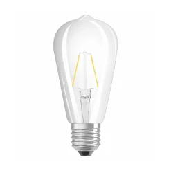 OSRAM LED-pære E27 2,5W Rustica 827 klar