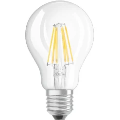 OSRAM LED-pære E27 7W varmhvid GLOWdim klar