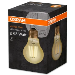 OSRAM LED-pære E27 8W Vintage Filament 825 guld