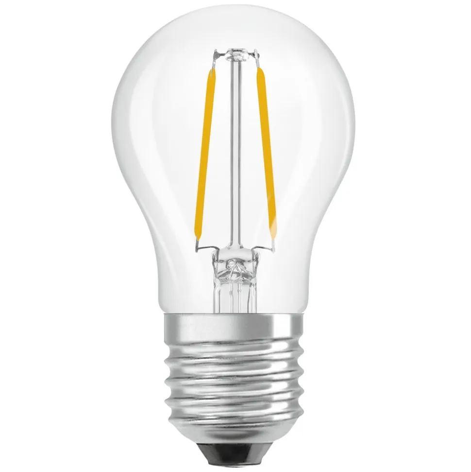 OSRAM LED-pære Tropfen P45, E27 1 W glødetråd 2.700 K