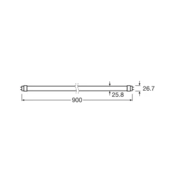 OSRAM LED-rørpære T8 10W Bio-Lumilux 965 90cm
