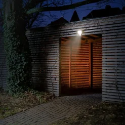 OSRAM LED-sensor-udendørs spotlampe ENDURA PRO FLOOD, grå, 27 W