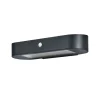 OSRAM LED-sensor-væglampe ENDURA STYLE SOLAR OVAL 34 cm 840