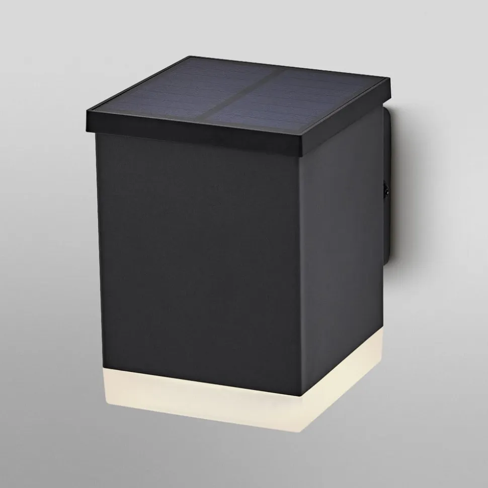 OSRAM LED-solcelle-udendørs væglampe ENDURA STYLE QUADRO, grafit