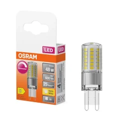 OSRAM LED-stiftsokkelpære G9 4,4W 2.700K 320° dæmpbar