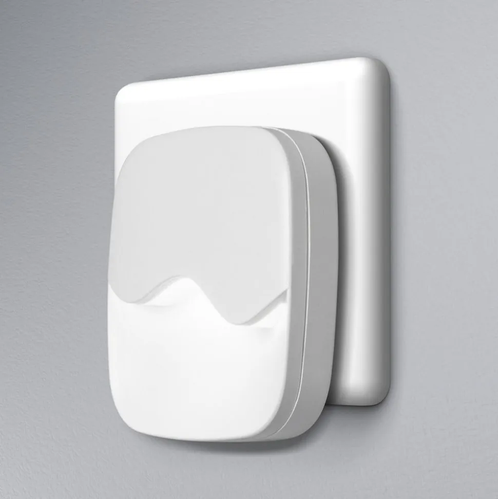 OSRAM LED-stikkontakt-natlampe LUNETTA WAVE, hvid, sensor