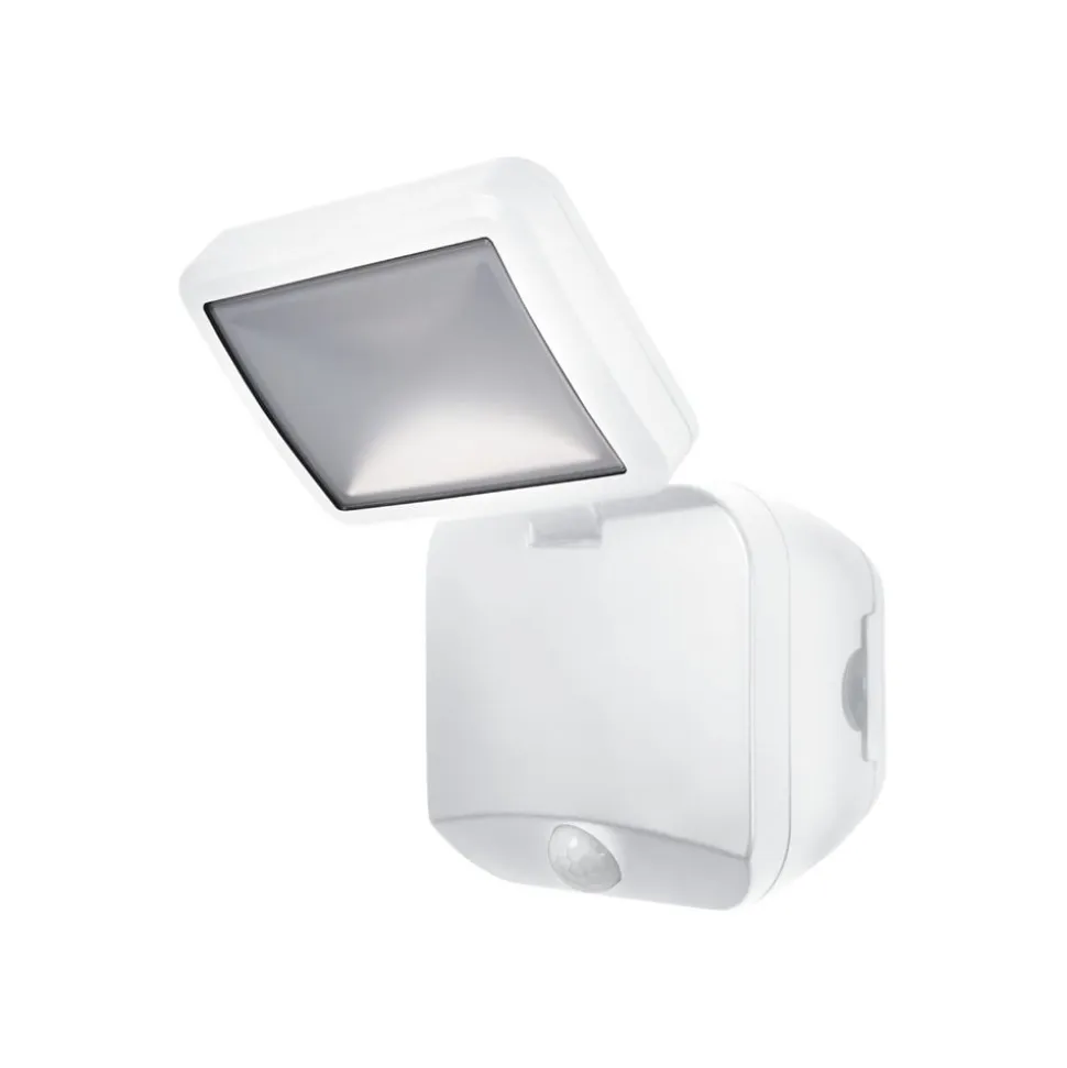 OSRAM LED-udendørs vægspot DOUBLE, 1 lyskilde, hvid, batteri