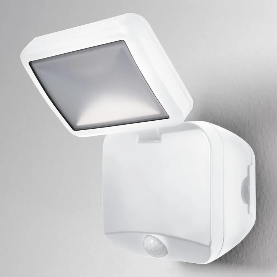 OSRAM LED-udendørs vægspot DOUBLE, 1 lyskilde, hvid, batteri