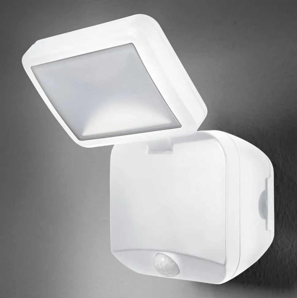OSRAM LED-udendørs vægspot DOUBLE, 1 lyskilde, hvid, batteri