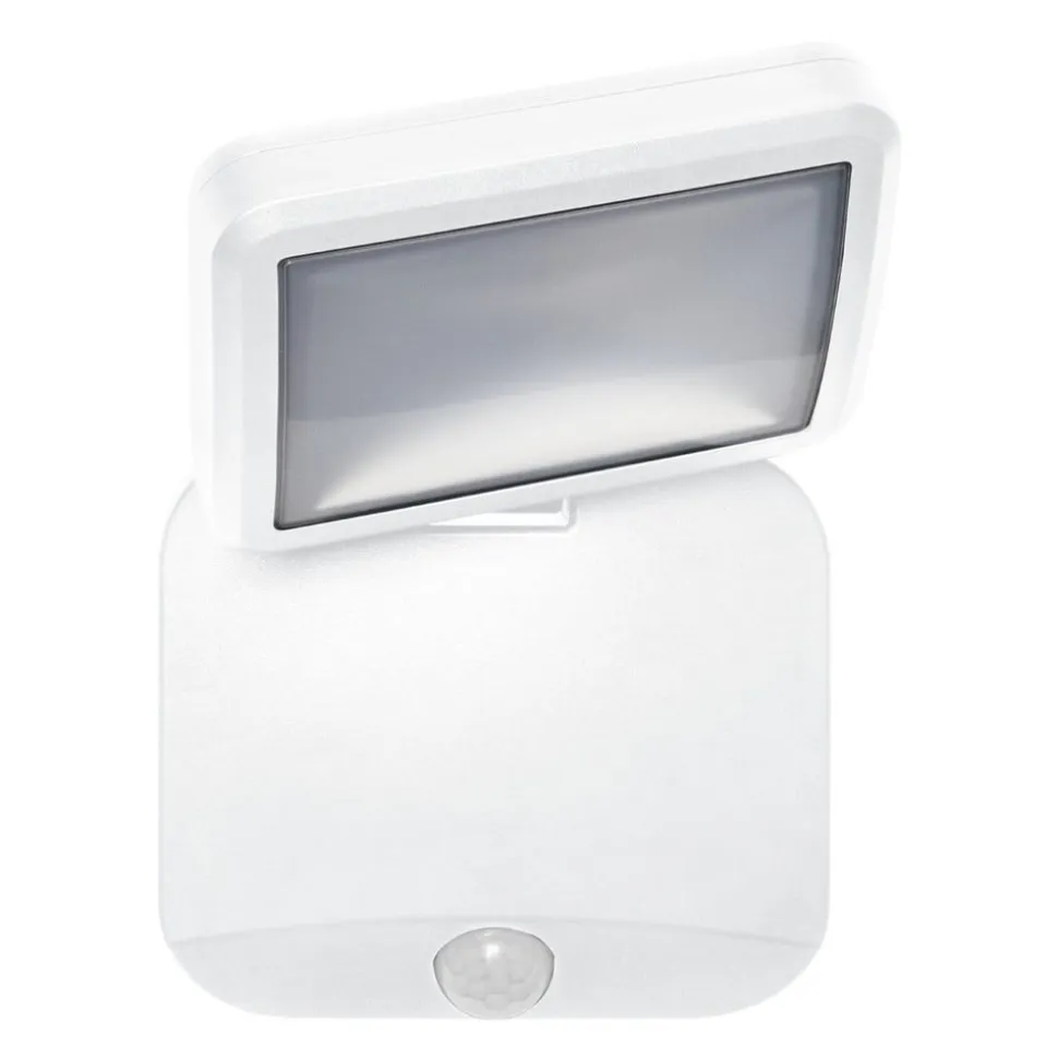 OSRAM LED-udendørs vægspot DOUBLE, 1 lyskilde, hvid, batteri
