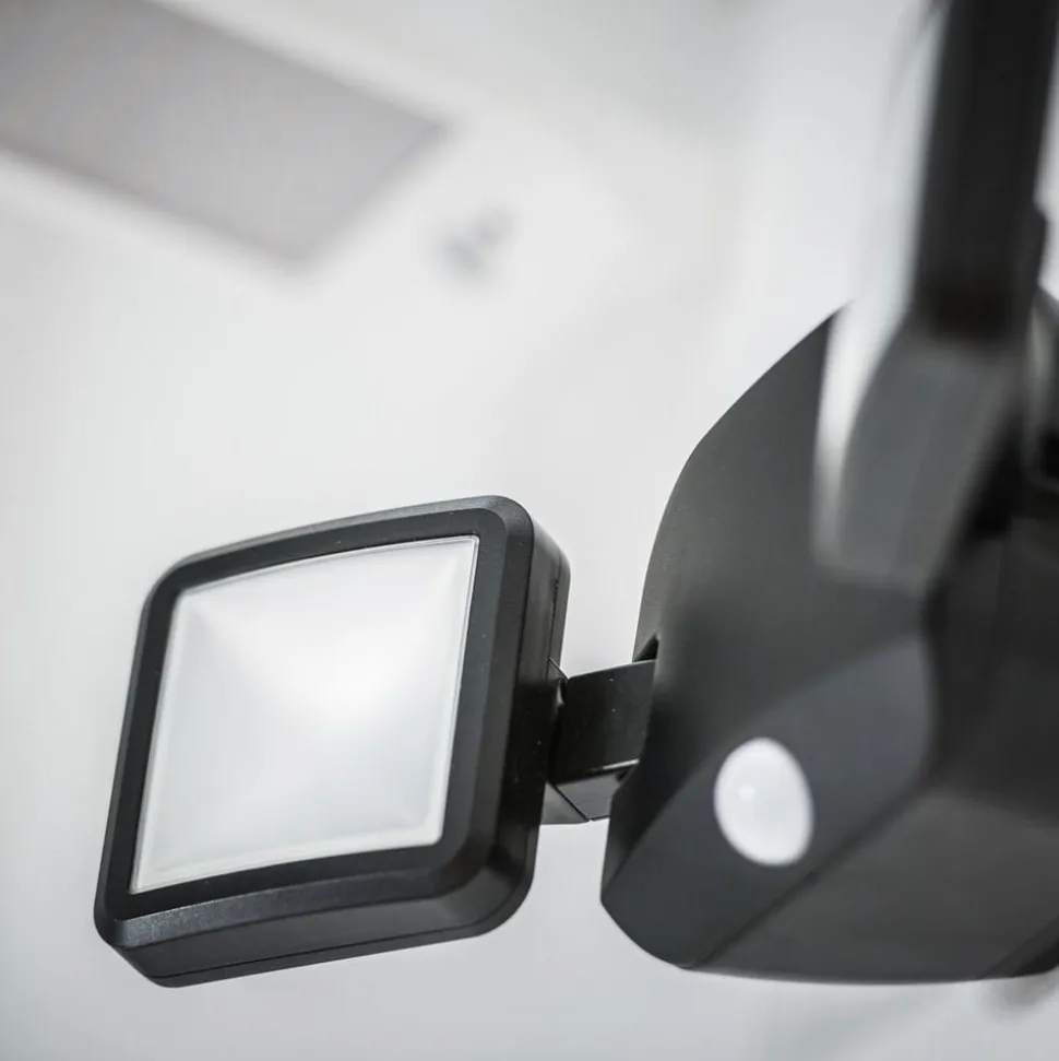 OSRAM LED-udendørs vægspot DOUBLE, sort 2 lyskilder, batteri