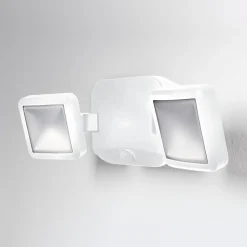 OSRAM LED-udendørs vægspot DOUBLE, 2 lyskilder, hvid, batteri
