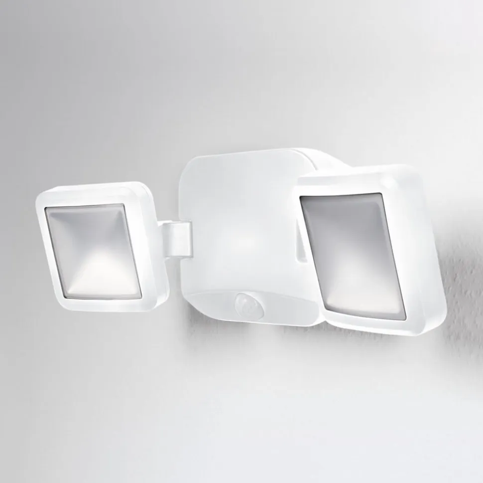 OSRAM LED-udendørs vægspot DOUBLE, 2 lyskilder, hvid, batteri