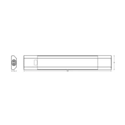 OSRAM LED-underskabsbelysning Linear Edge Sensor RGBW 30 cm hvid