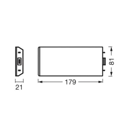 OSRAM LED-underskabsbelysning Socket sort udvidelse 3.000 K