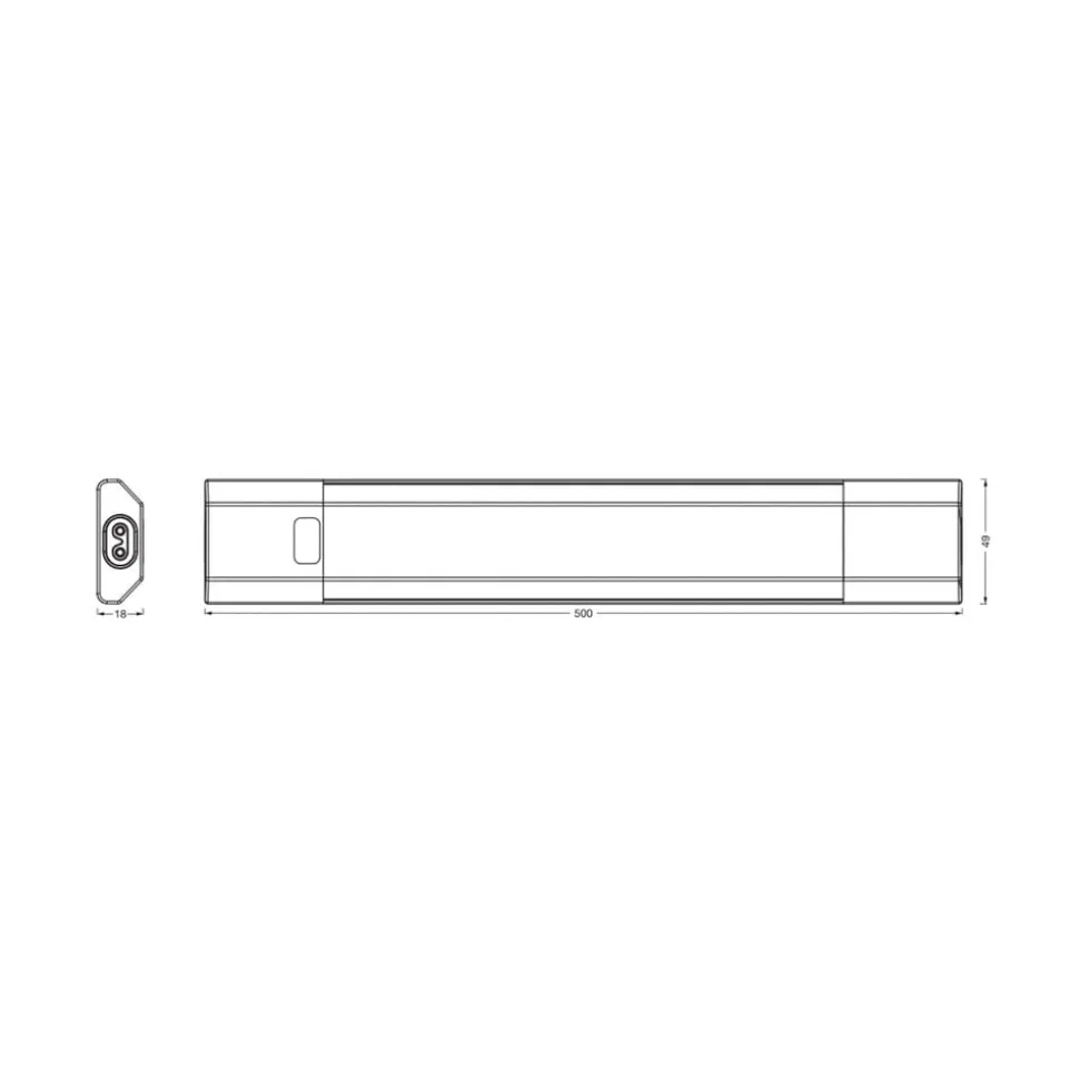 OSRAM LED-underskabsbelysning Linear Edge Sensor 50 cm hvid CCT