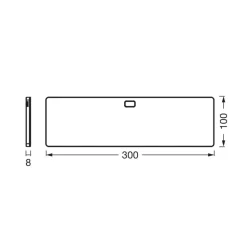 OSRAM LED-underskabsbelysning Panel 30 x 10 cm hvid CCT dæmpbar