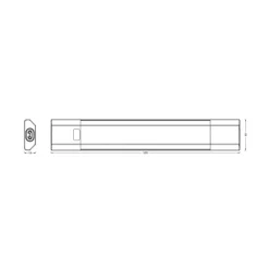 OSRAM LED-underskabsbelysning Linear Edge Sensor RGBW 50 cm hvid