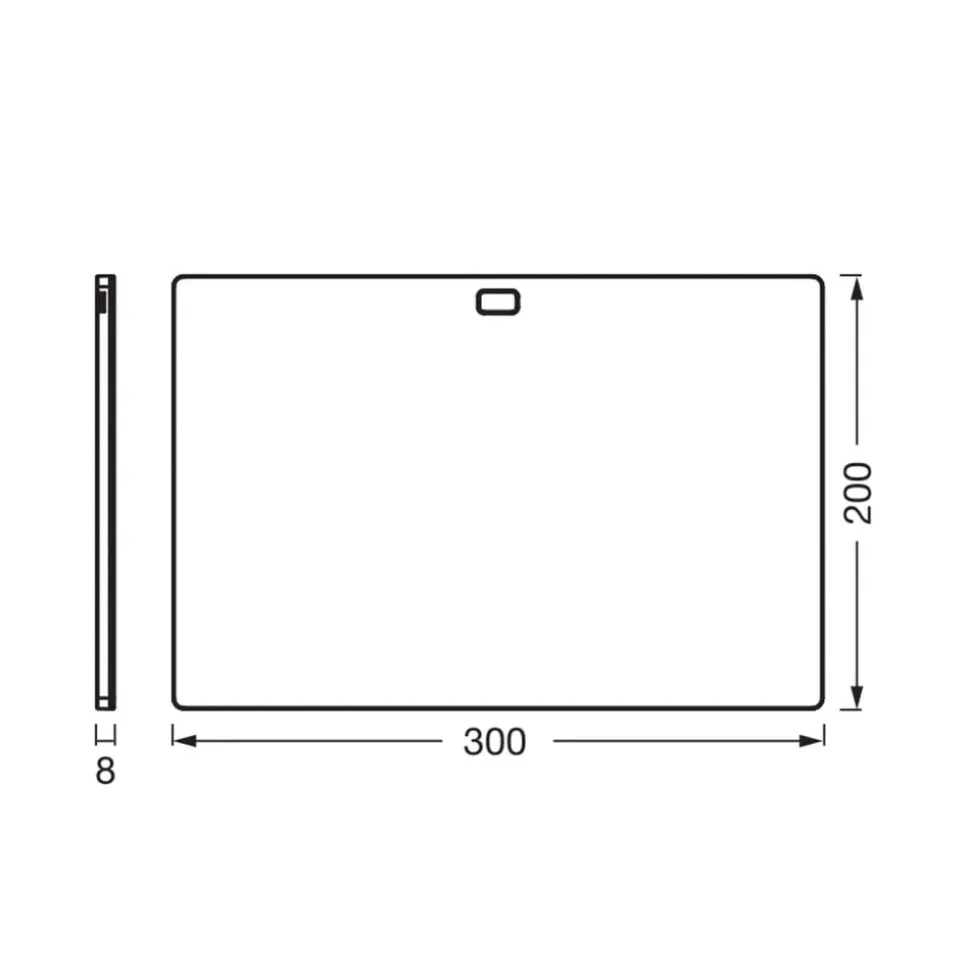 OSRAM LED-underskabsbelysning Panel 30 x 20 cm sort CCT dæmpbar