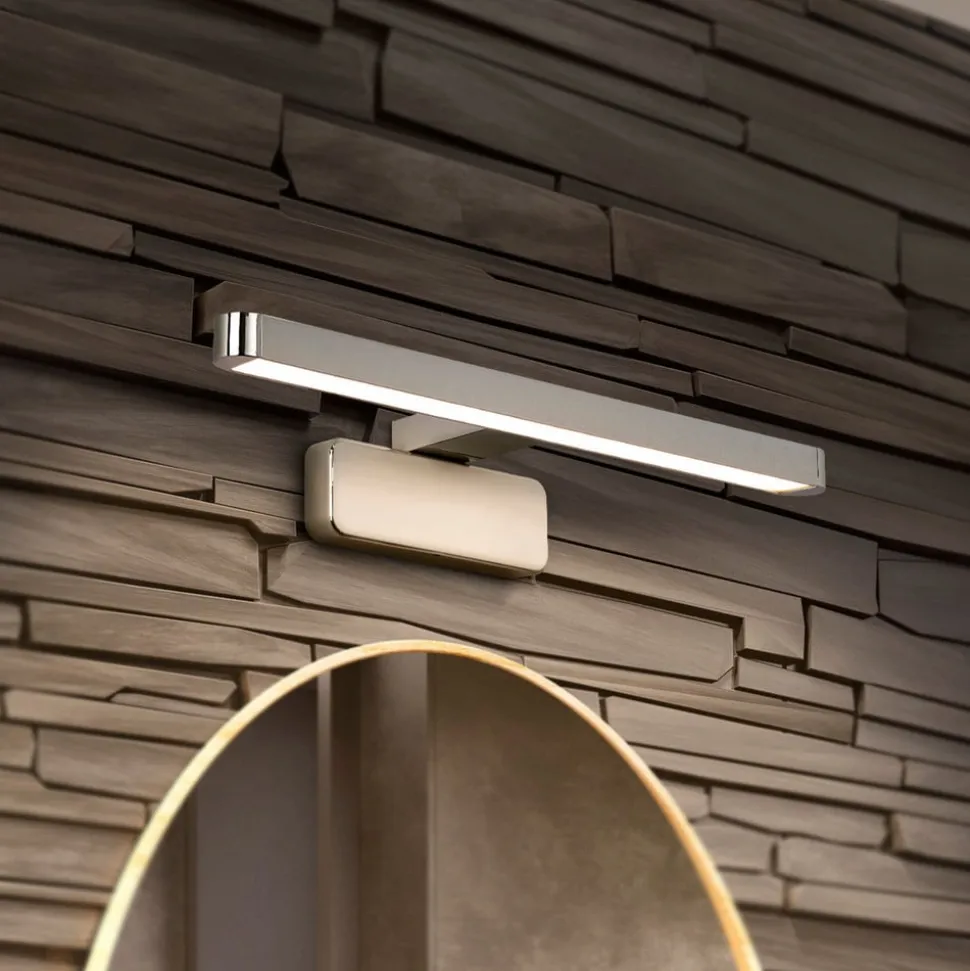 OSRAM LED-væglampe ORBIS DISC BAR, krom, 40 cm, IP44, CCT