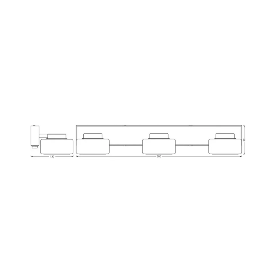 OSRAM LED-væglampe ORBIS FLAME, sort, 3 lyskilder, CCT IP44