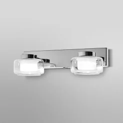 OSRAM LED-væglampe ORBIS FLAME, krom, 2 lyskilder, CCT, IP44