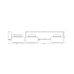 OSRAM LED-væglampe ORBIS FLAME, krom, 2 lyskilder, CCT, IP44