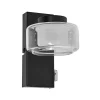 OSRAM LED-væglampe ORBIS FLAME, sort, metal, IP44 CCT