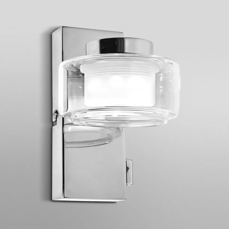 OSRAM LED-væglampe ORBIS FLAME, krom, metal, IP44, CCT