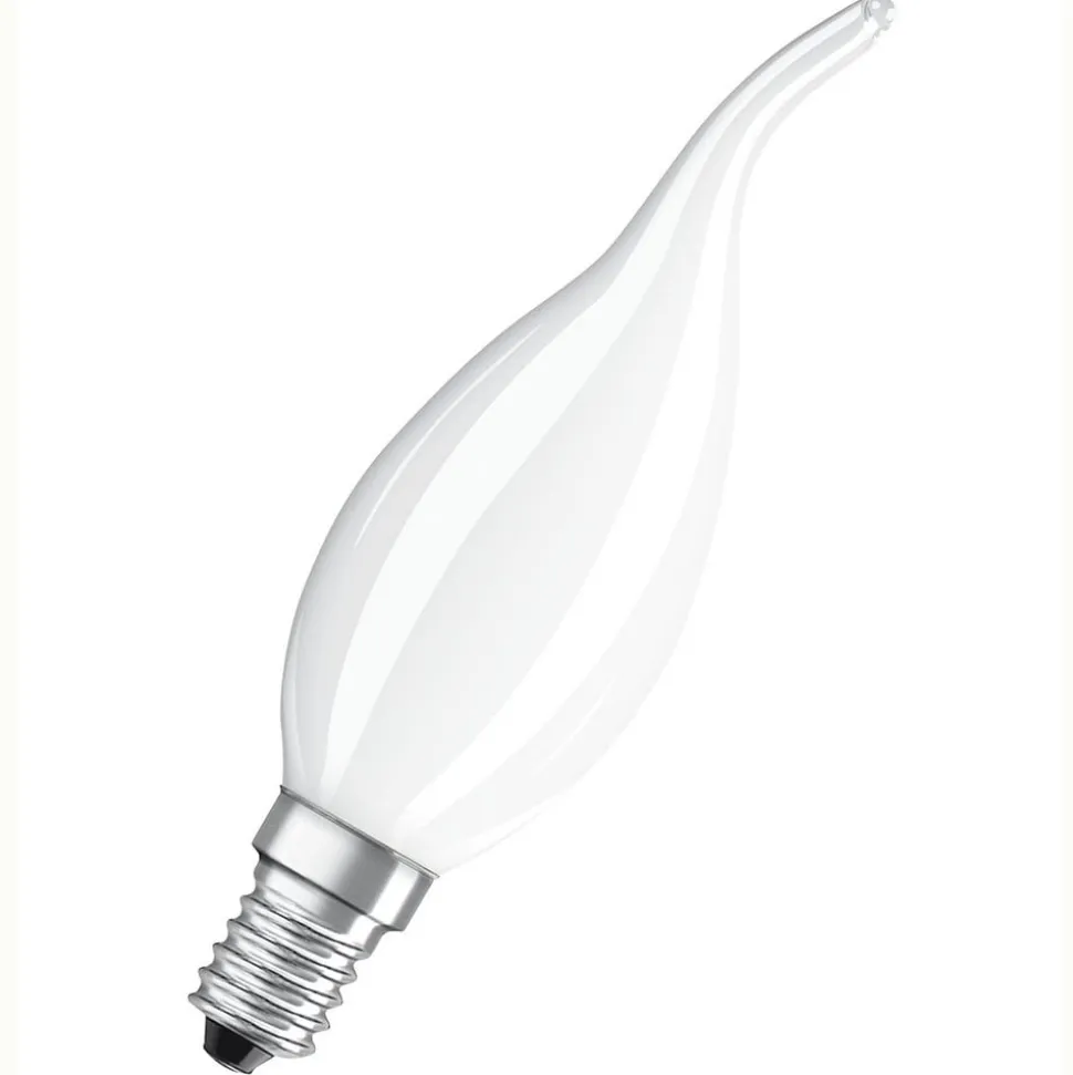 OSRAM LED-vindstødpære E14 4 W 827, dæmpes, mat