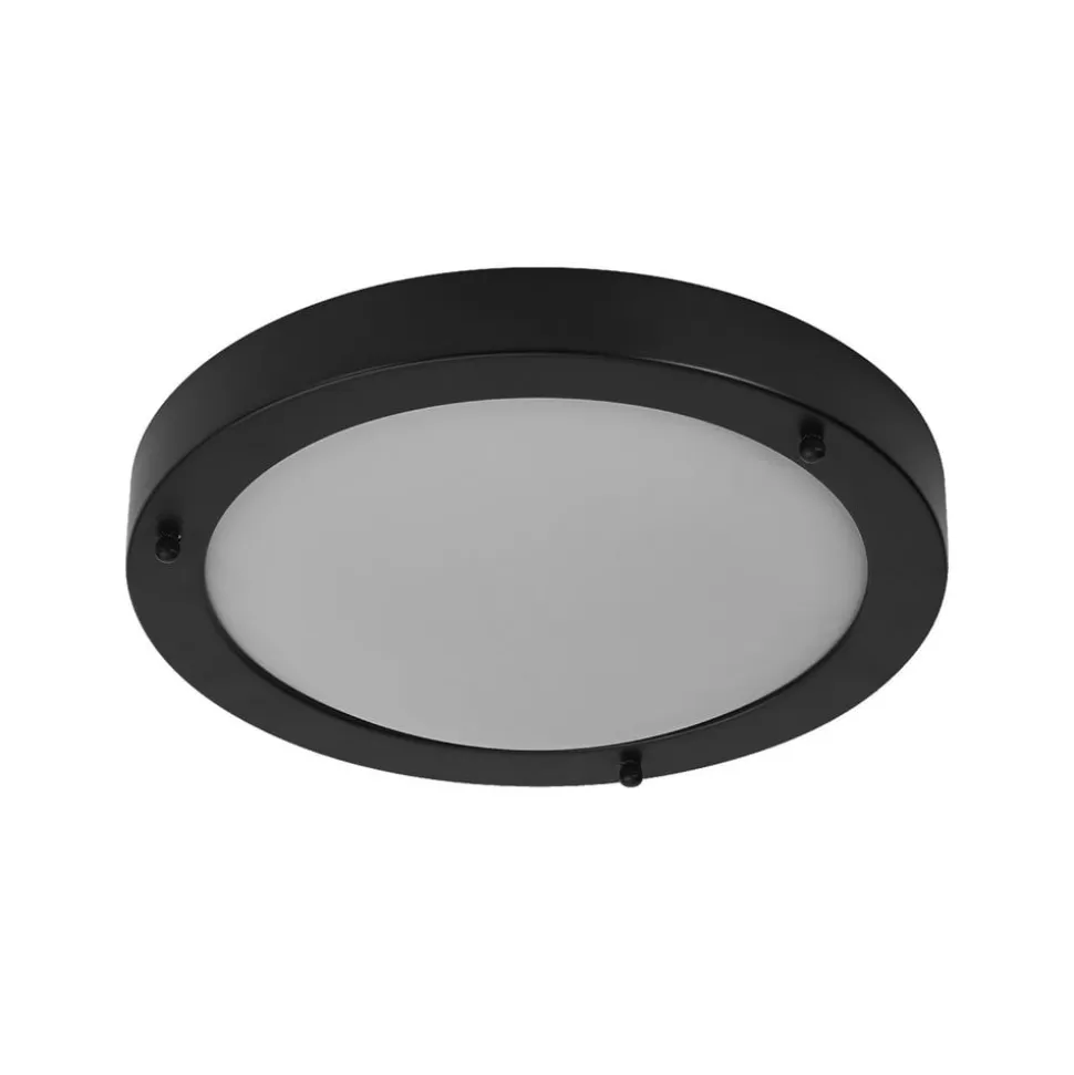 OSRAM loftlampe BATHROOM, sort Ø 31 cm metal/glas IP44