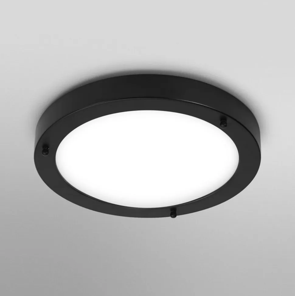 OSRAM loftlampe BATHROOM, sort Ø 31 cm metal/glas IP44