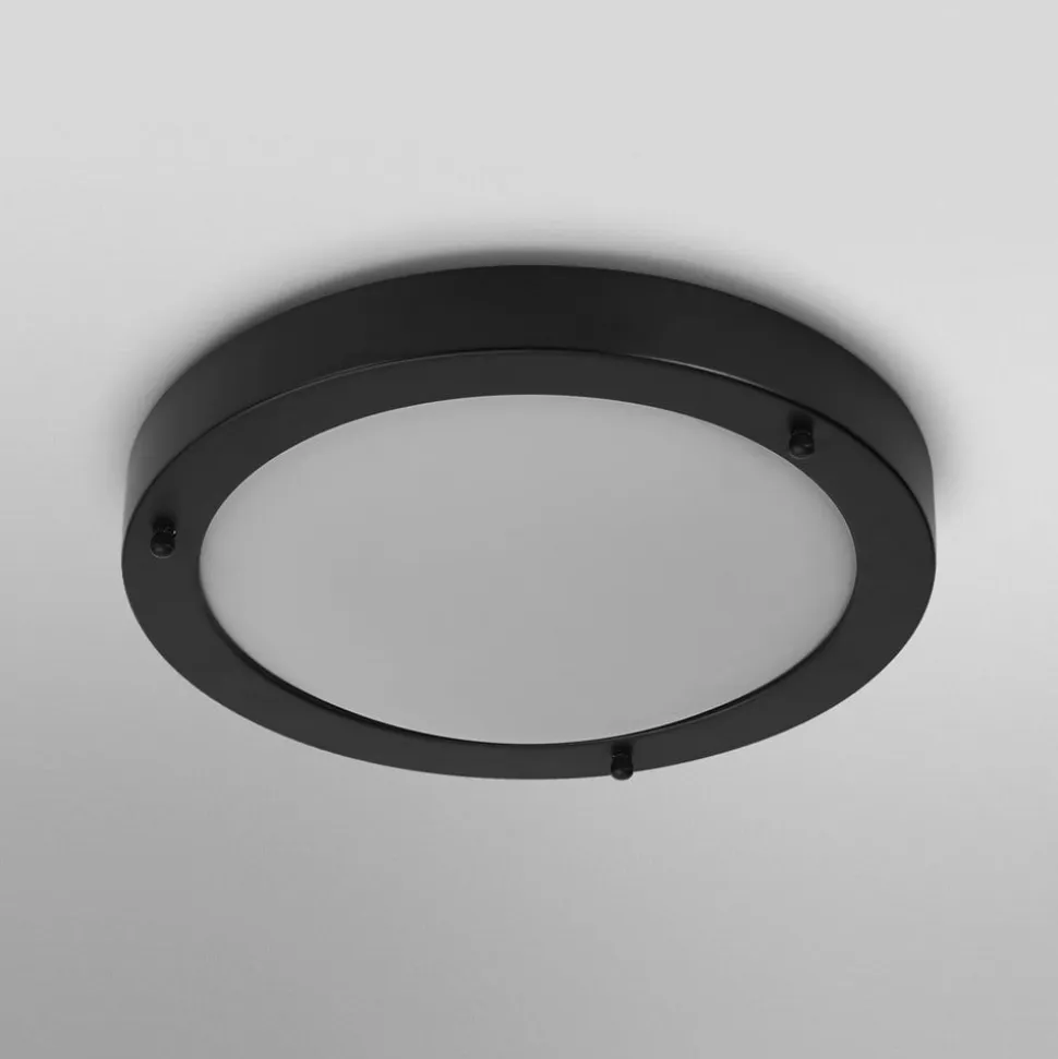 OSRAM loftlampe BATHROOM, sort Ø 31 cm metal/glas IP44