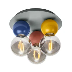 OSRAM loftlampe Decor Bubble, 3 lyskilder, stål, farvet, E27