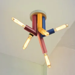 OSRAM loftlampe Decor Straw, 5 lyskilder, stål, farvet, E27